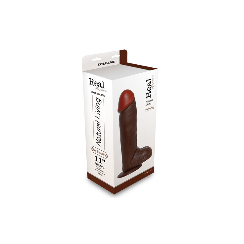 Фалоімітатор  REALISTIC DILDO REAL RAPTURE BROWN 11