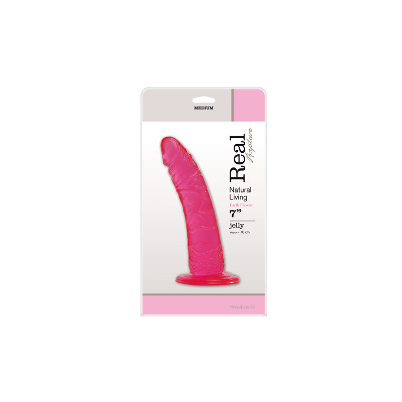 Фалоімітатор  JELLY DILDO REAL RAPTURE PINK 7