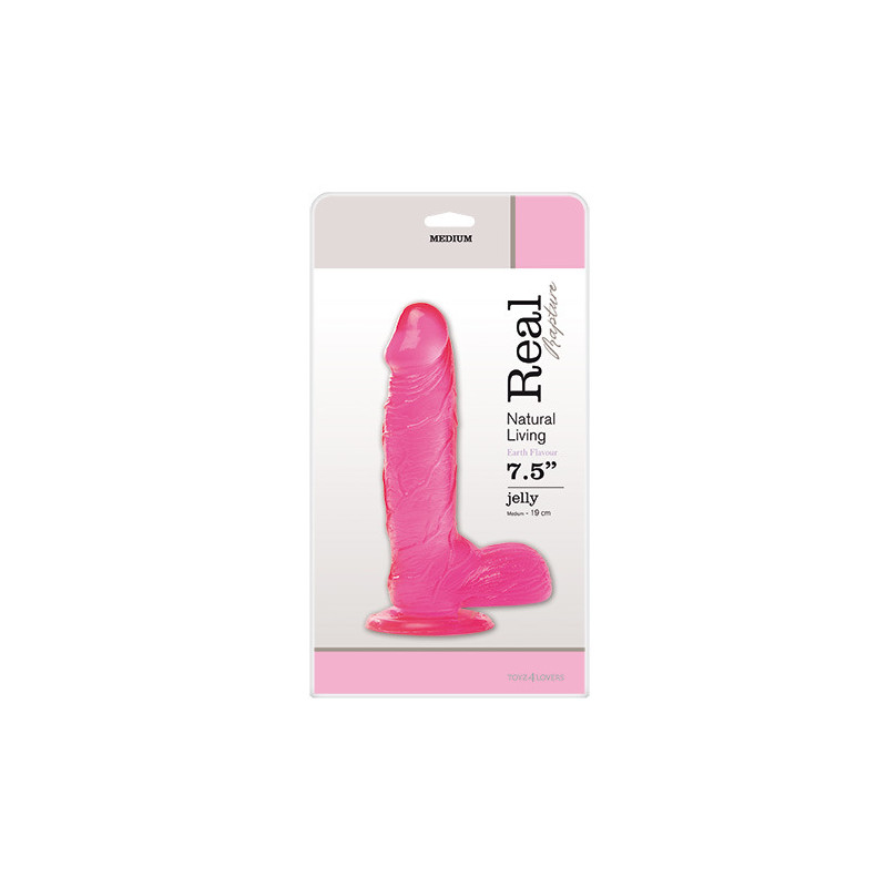 Фалоімітатор  JELLY DILDO REAL RAPTURE PINK 7.5