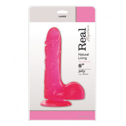 Фалоімітатор  JELLY DILDO REAL RAPTURE PINK 8