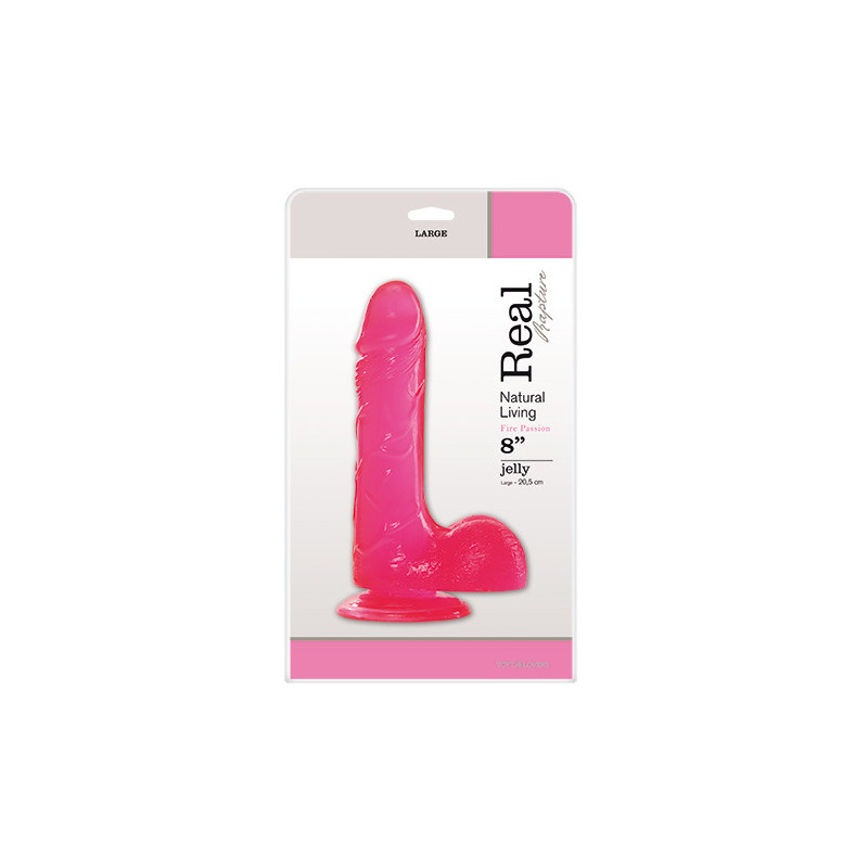 Фалоімітатор  JELLY DILDO REAL RAPTURE PINK 8