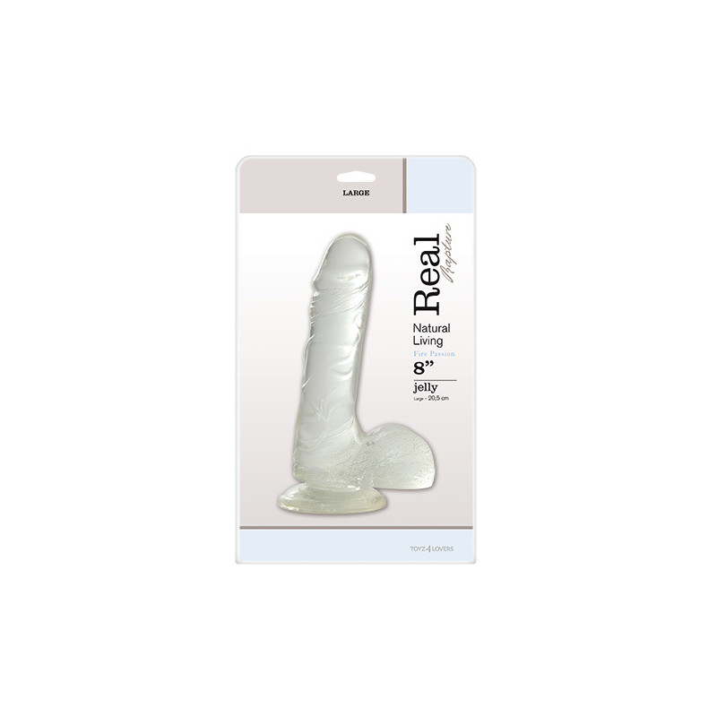 Фалоімітатор  JELLY DILDO REAL RAPTURE CLEAR 8