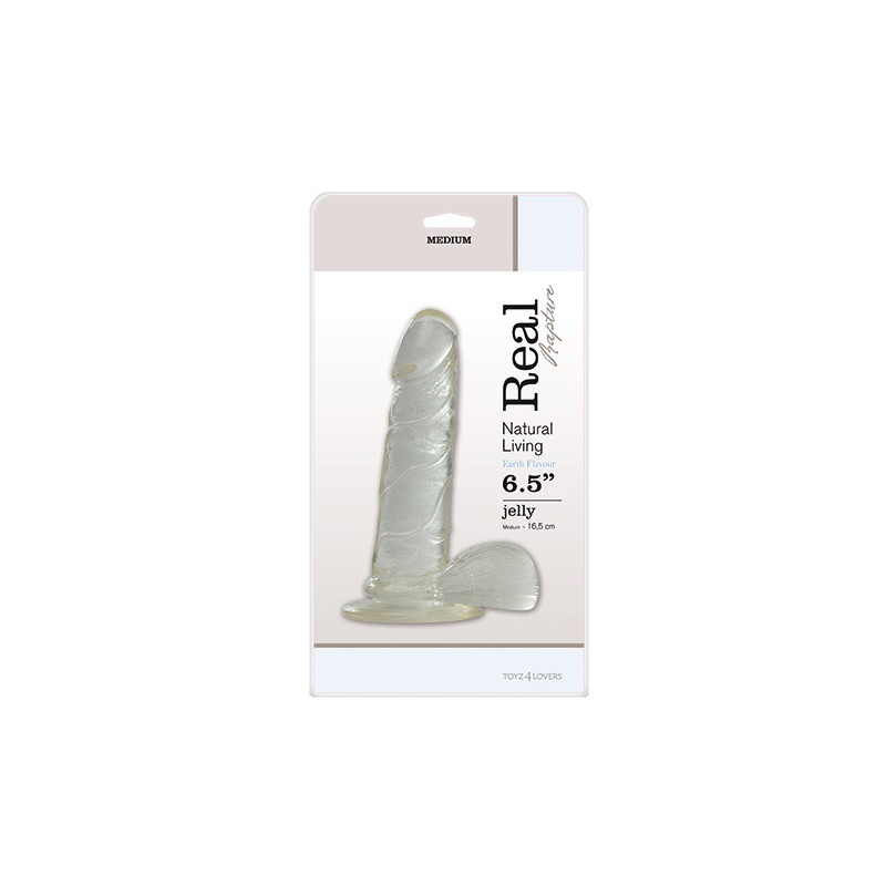 Фалоімітатор JELLY DILDO REAL RAPTURE CLEAR 6