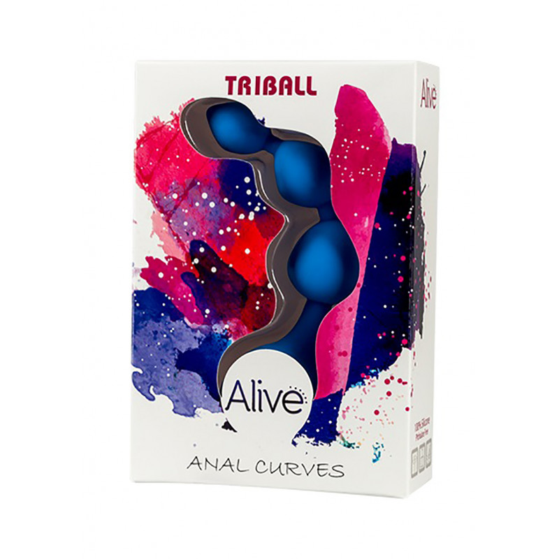 Анальний ланцюжокDildo Silic. Triball. Amuse-G. Blue