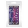 Ерекційне кільце STAY HARD THREE RINGS PURPLE