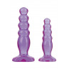 Анальна пробка -CRYSTAL JELLIES ANAL KIT PURPLE