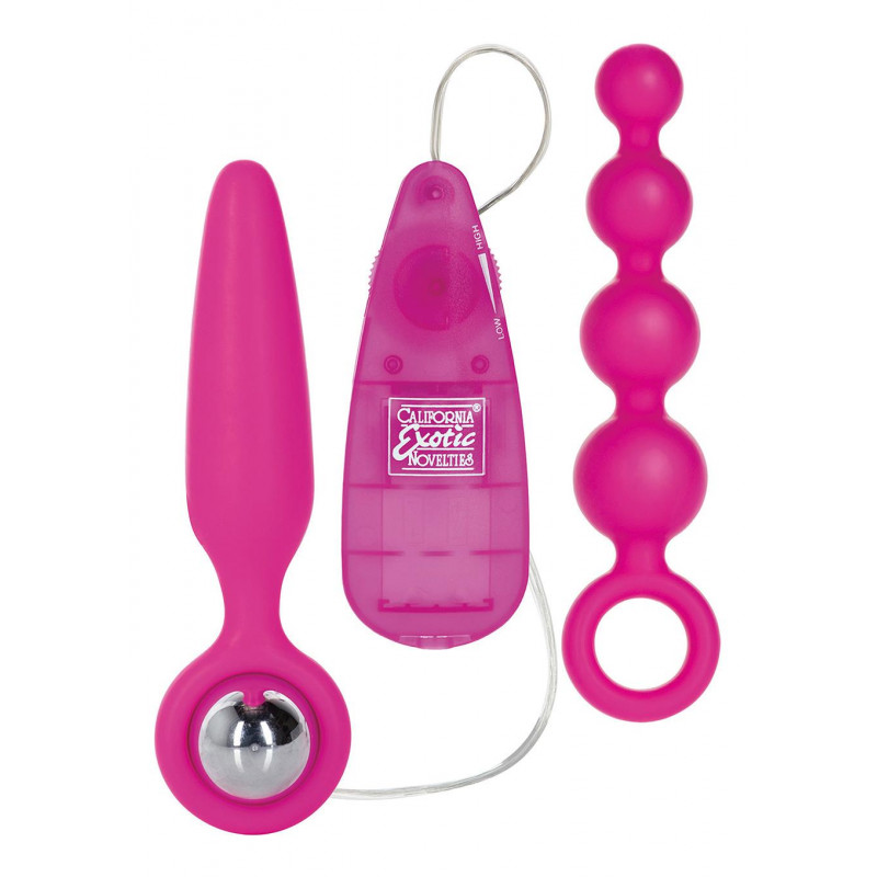 Анальна пробка /vibr-BOOTY CALL BOOTY VIBRO KIT PINK