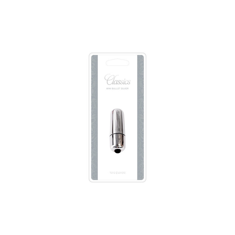 Вібратор  MINI VIBRATORE BULLET CLASSICS SILVER