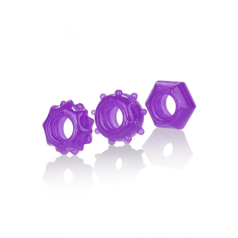 Ерекційне кільце REVERSIBLE RING SET PURPLE