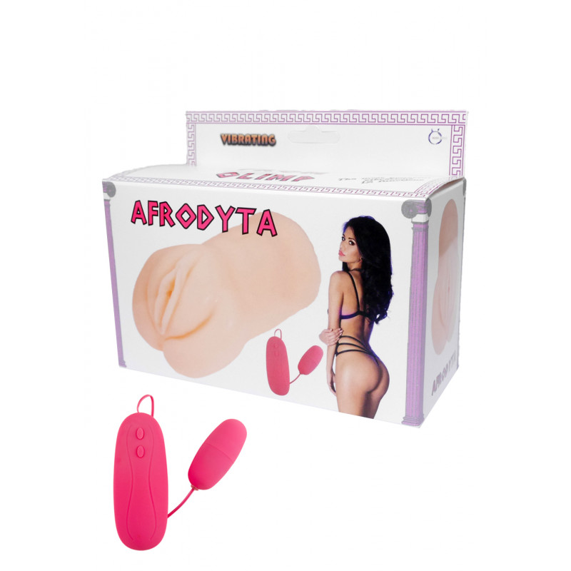 Мастурбатор з вібрацією Vagina Afrodita