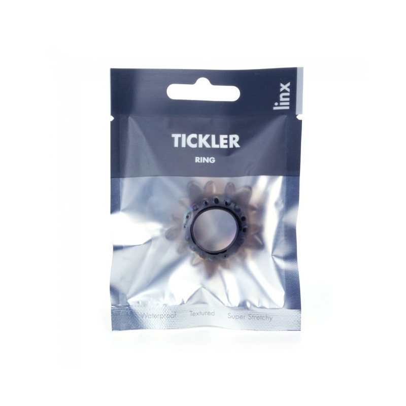 Ерекційне кільце Tickler Textured Ring Smoke 54 pcs