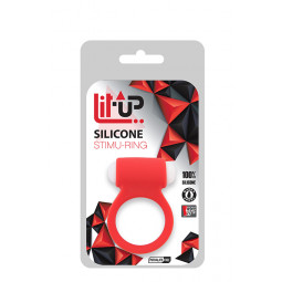 Ерекційне кільце LIT-UP SILICONE STIMU RING 3 RED