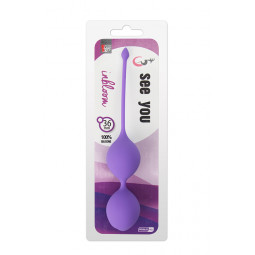 Вагінальні кульки SEE YOU IN BLOOM DUO BALLS 36MM PURPLE