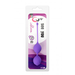 Вагінальні кульки SEE YOU IN BLOOM DUO BALLS 29MM PURPLE