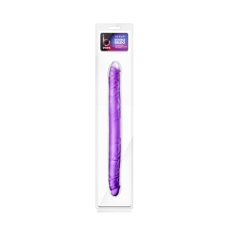 Фалоімітатор B YOURS 16INCH DOUBLE DILDO PURPLE