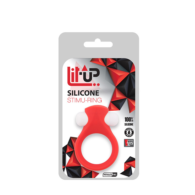 Ерекційне кільце LIT-UP SILICONE STIMU RING 2 RED