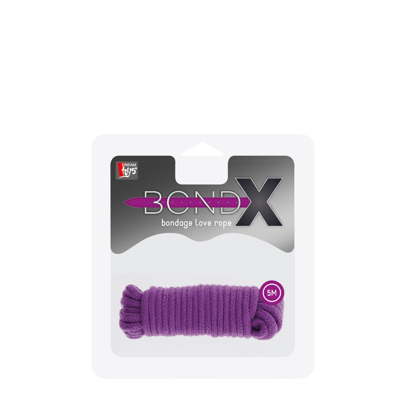 Бондажі/наручники BONDX LOVE ROPE 5M PURPLE