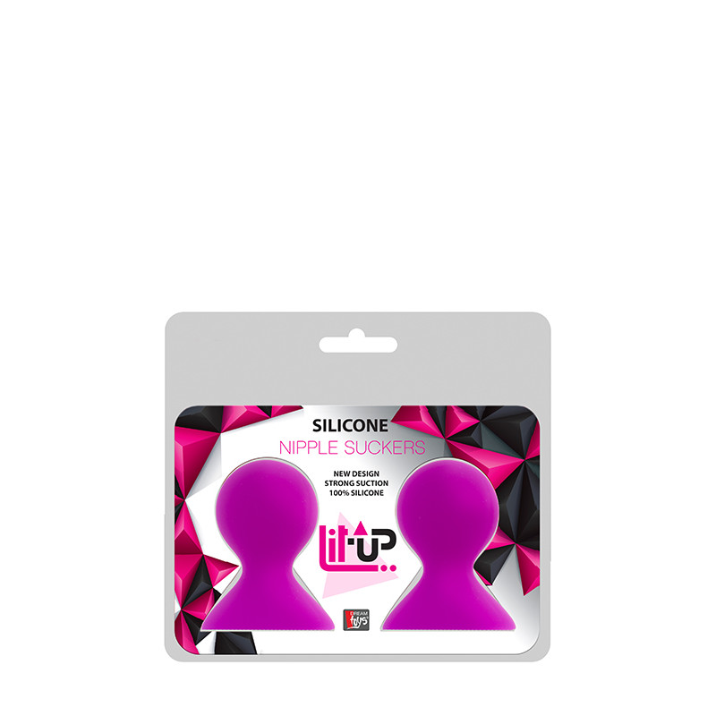 Pompka-LIT-UP NIPPLE SUCKERS LARGE PINK