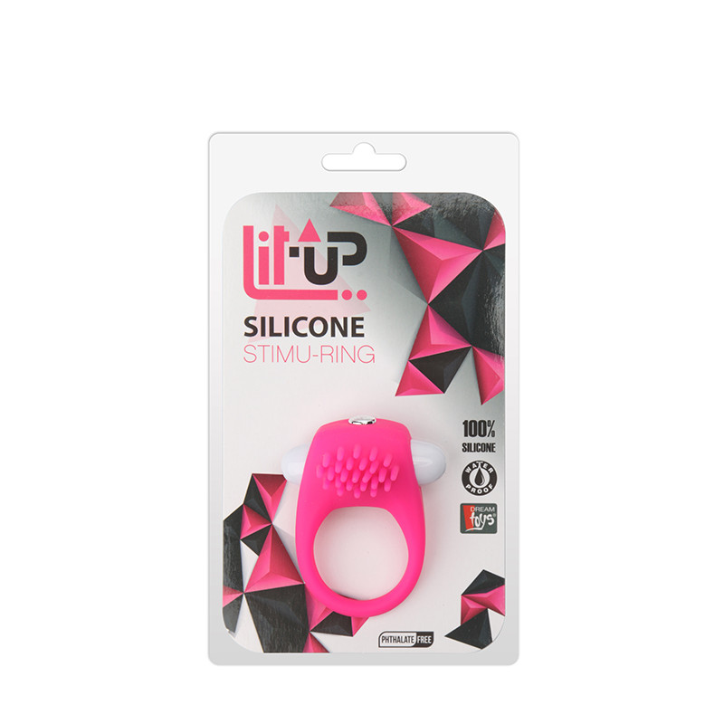 Ерекційне кільце LIT-UP SILICONE STIMU RING 5 PINK