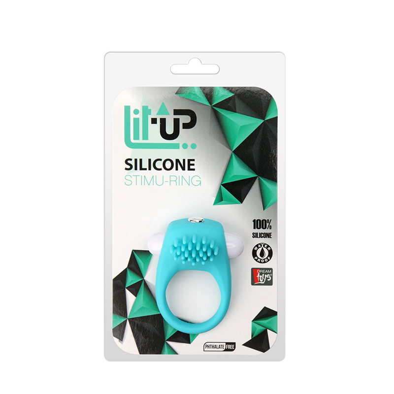 Ерекційне кільце LIT-UP SILICONE STIMU RING 5 BLUE