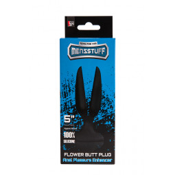 Анальна пробка -MENZSTUFF FLOWER BUTT PLUG 5INCH BLACK