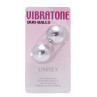 Вагінальні кульки VIBRATONE DUO BALLS SILVER BLISTERCARD