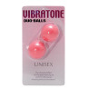 Вагінальні кульки VIBRATONE DUO BALLS PINK BLISTERCARD