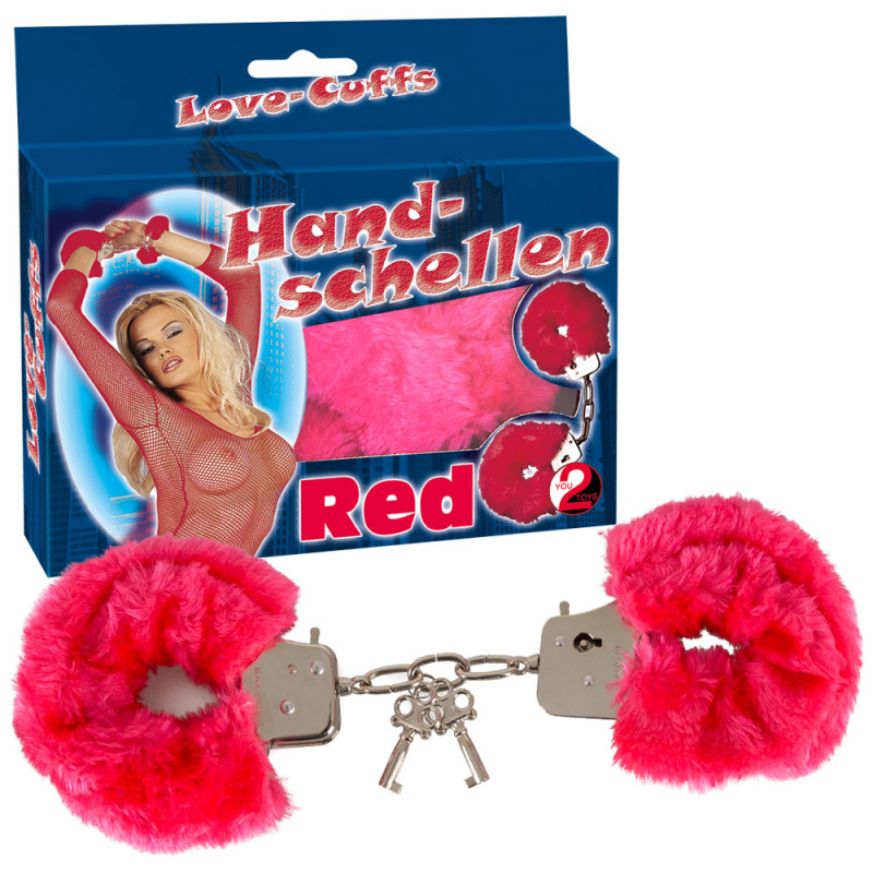 Наручники Handcuffs Love Cuffs red