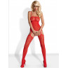 Білизна  Bodystocking F204 czerwone  S/M/L