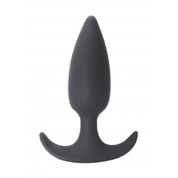 Анальна пробка -Anal plug with misplaced center of gravitySpice it up Delight Dark Grey