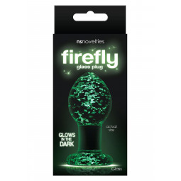 Анальна пробка -FIREFLY GLASS PLUG CLEAR MEDIUM