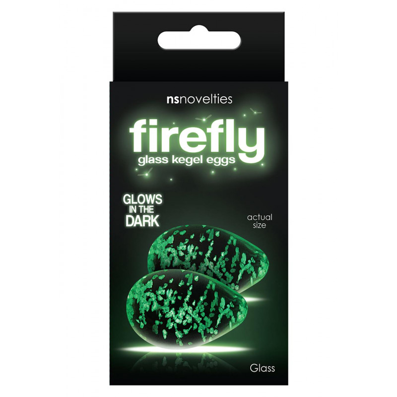 Анальна пробка -FIREFLY GLASS KEGEL EGGS CLEAR