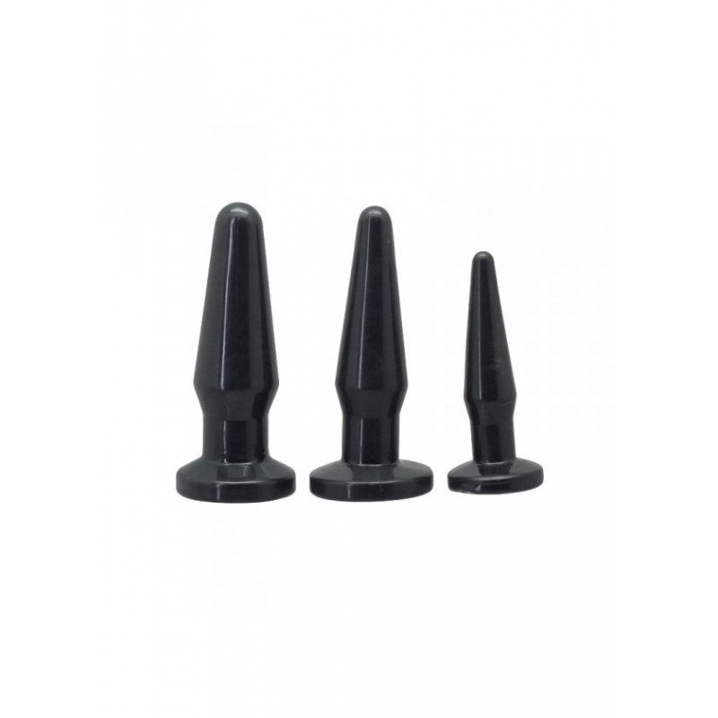 Анальна пробка -TPE ANAL PLUG 3 SIZES/ SET