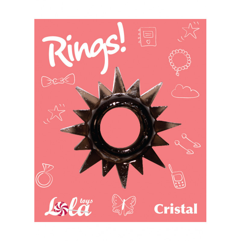 Ерекційне кільце Cockring Rings Cristal black