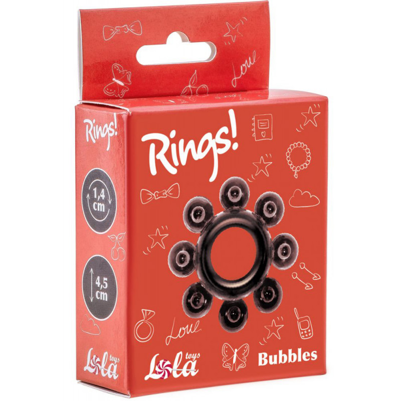 Ерекційне кільце Cockring Rings Bubbles black