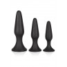 Анальна пробка -SILICONE ANAL TRAINER KIT BLACK