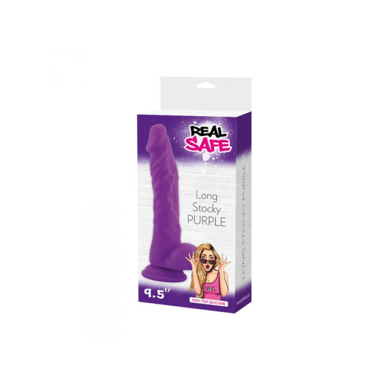 Фалоімітатор Fallo realistico real safe long stocky purple