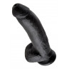 Фалоімітатор COCK  9 INCH W/ BALLS BLACK