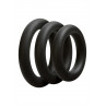 Ерекційне кільце OPTIMALE 3 C-RING SET THICK BLACK