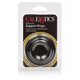 Ерекційне кільце SILICONE SUPPORT RINGS BLACK