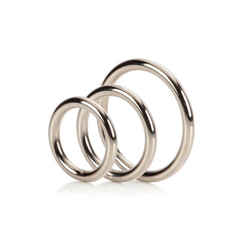 Ерекційне кільце SILVER RING 3 PIECE SET