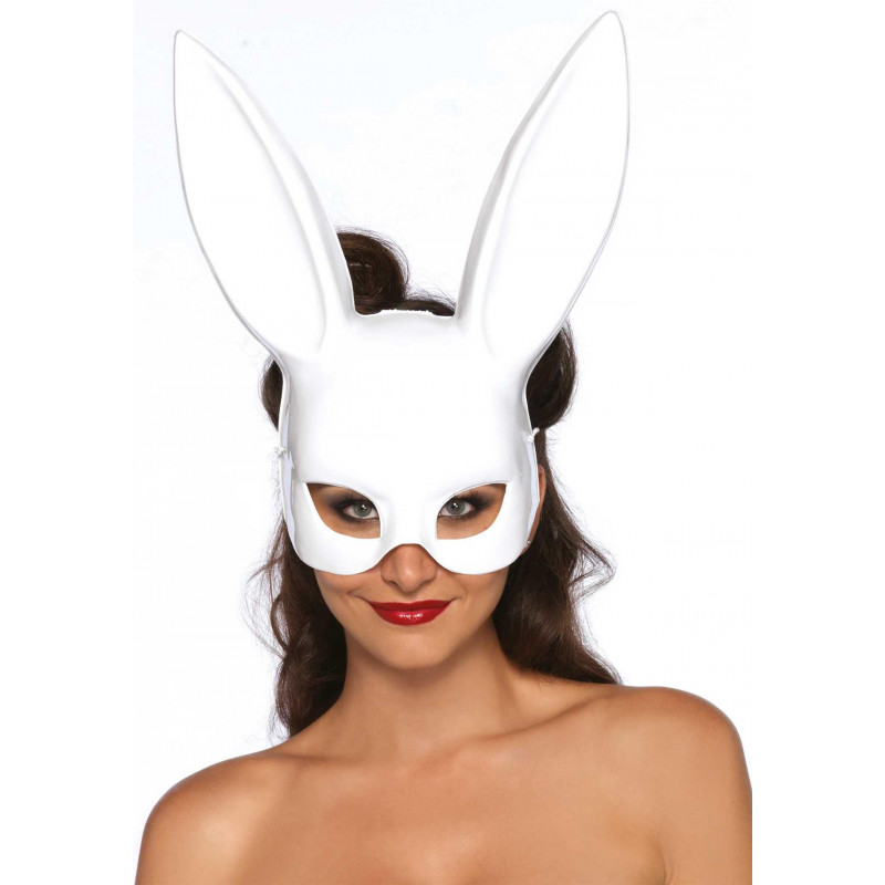 Maska-MASQUERADE RABBIT MASK WHITE