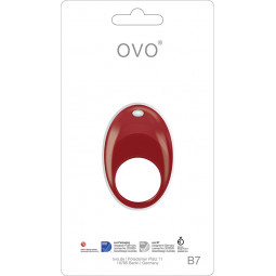 Ерекційне кільце OVO B7 VIBRATING RING RED