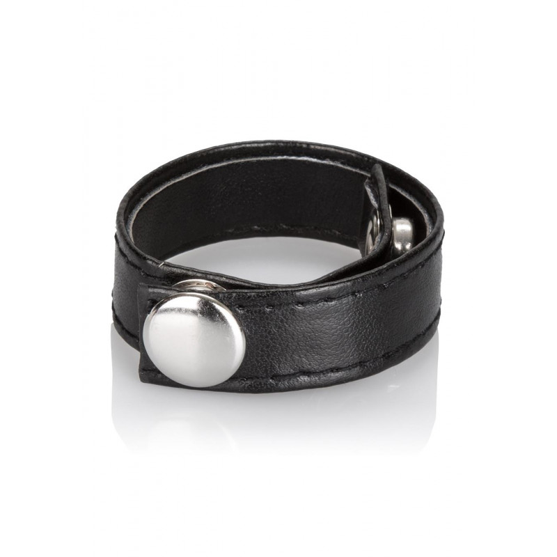 Ерекційне кільце LEATHER 3 SNAP RING BLACK