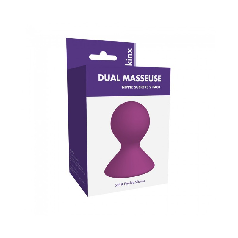 Pompka-Dual Masseuse Silicone Nipple Suckers 2 Pack