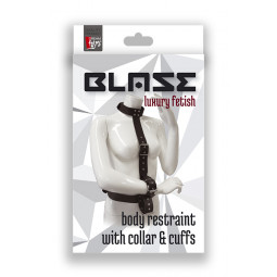 Бондажі/наручники BLAZE RESTRAINT BODY HARNESS WITH COLLAR