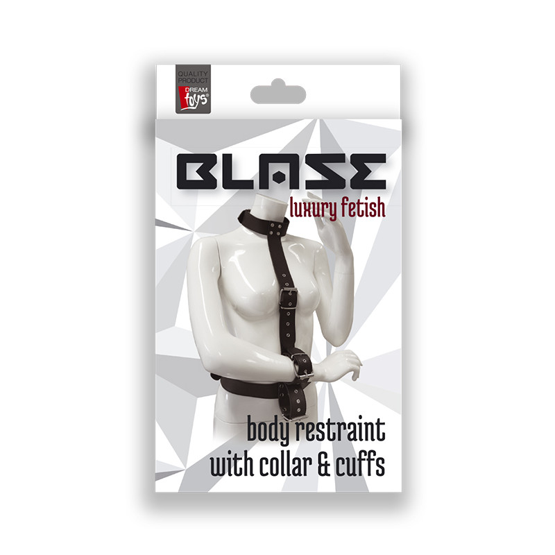 Бондажі/наручники BLAZE RESTRAINT BODY HARNESS WITH COLLAR