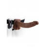 Страпон VIBR STRAP-ON W BALLS 9 BROWN