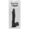 Basix 12 Dong with Suction Cup Black