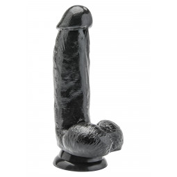 Фалоімітатор COCK 6 INCH W/ BALLS BLACK